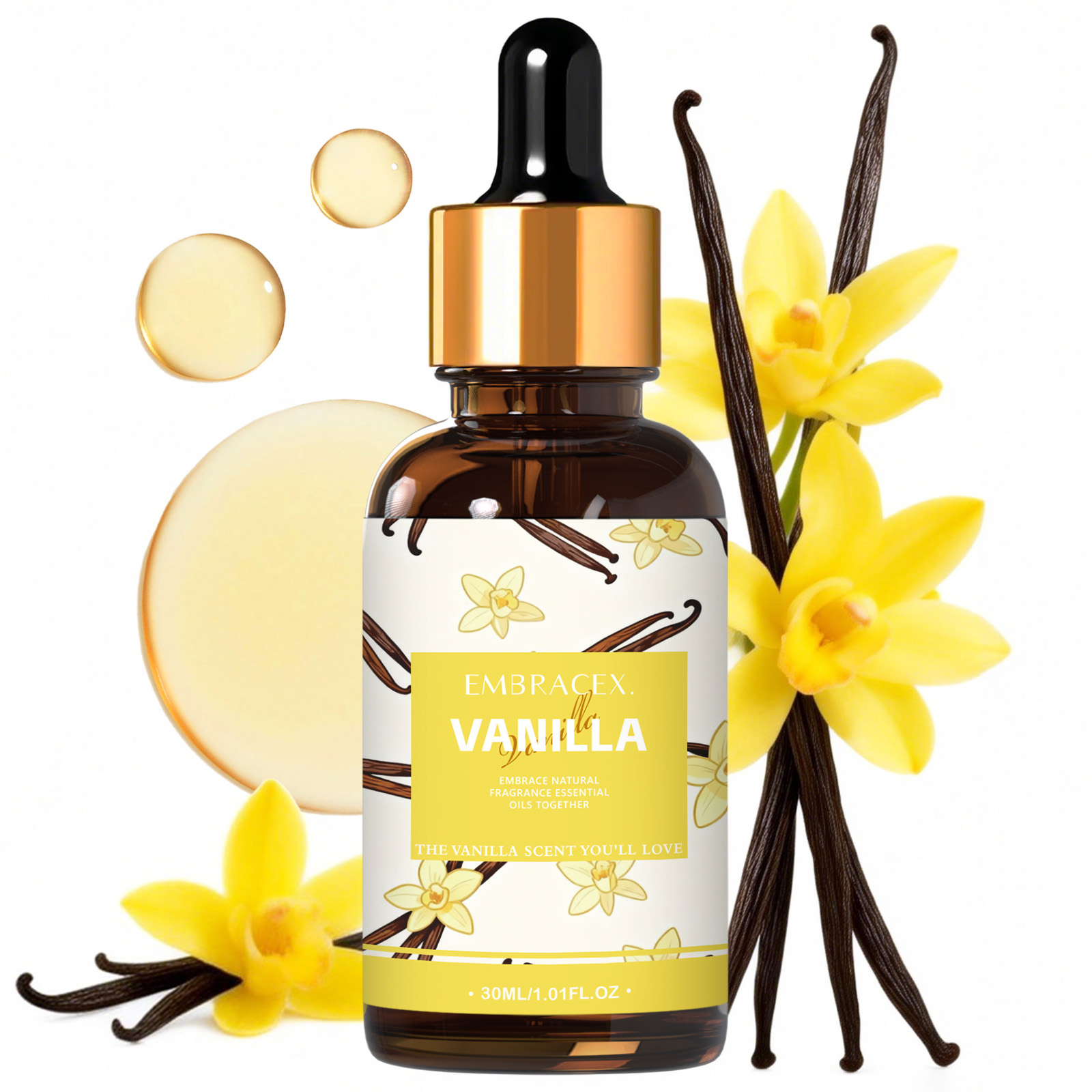 Home Fragrance Oil - 30ml Vanilla Fragrance Oils For Diffusers