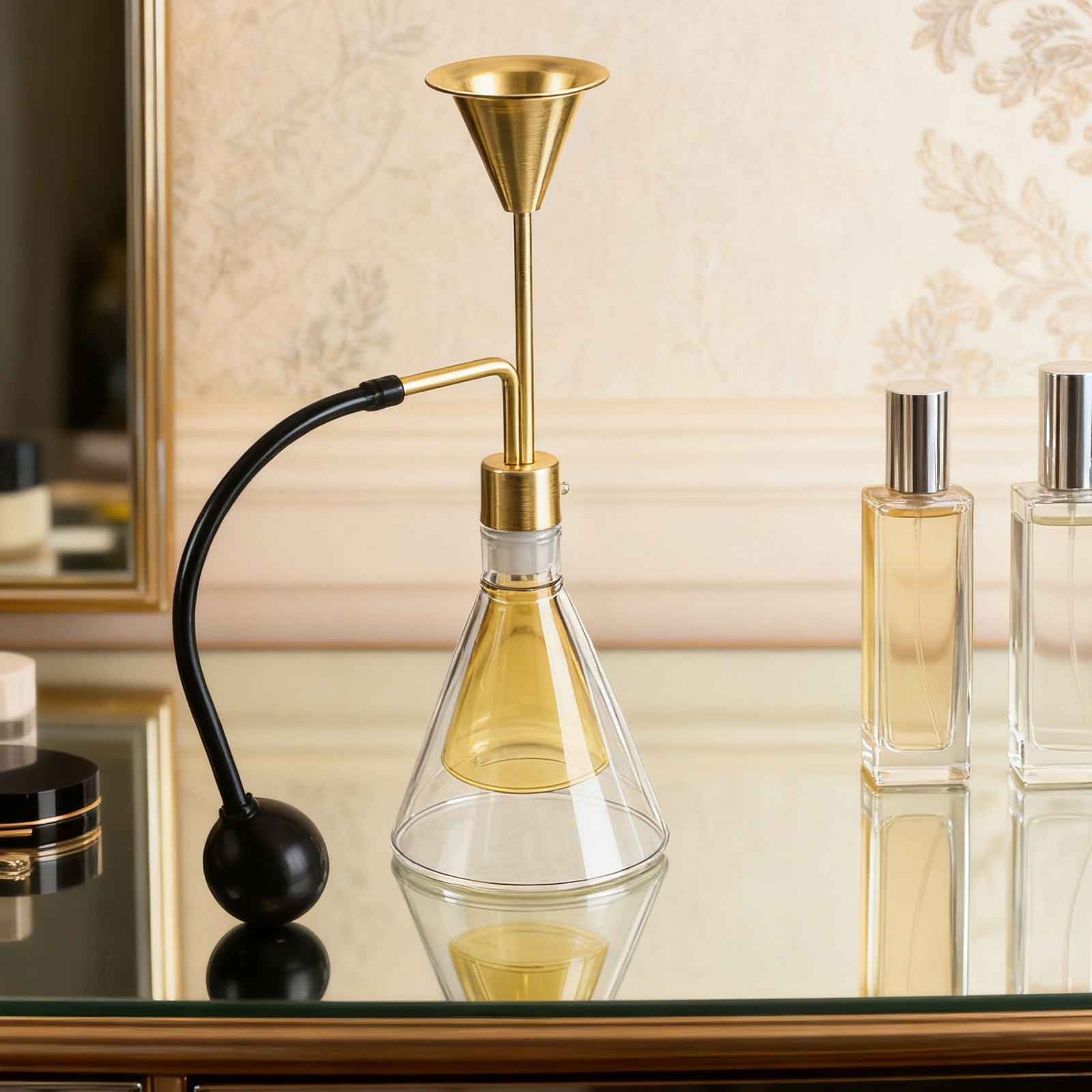 Home Fragrance Oil - Double Wall Glass Essential Oil Flask