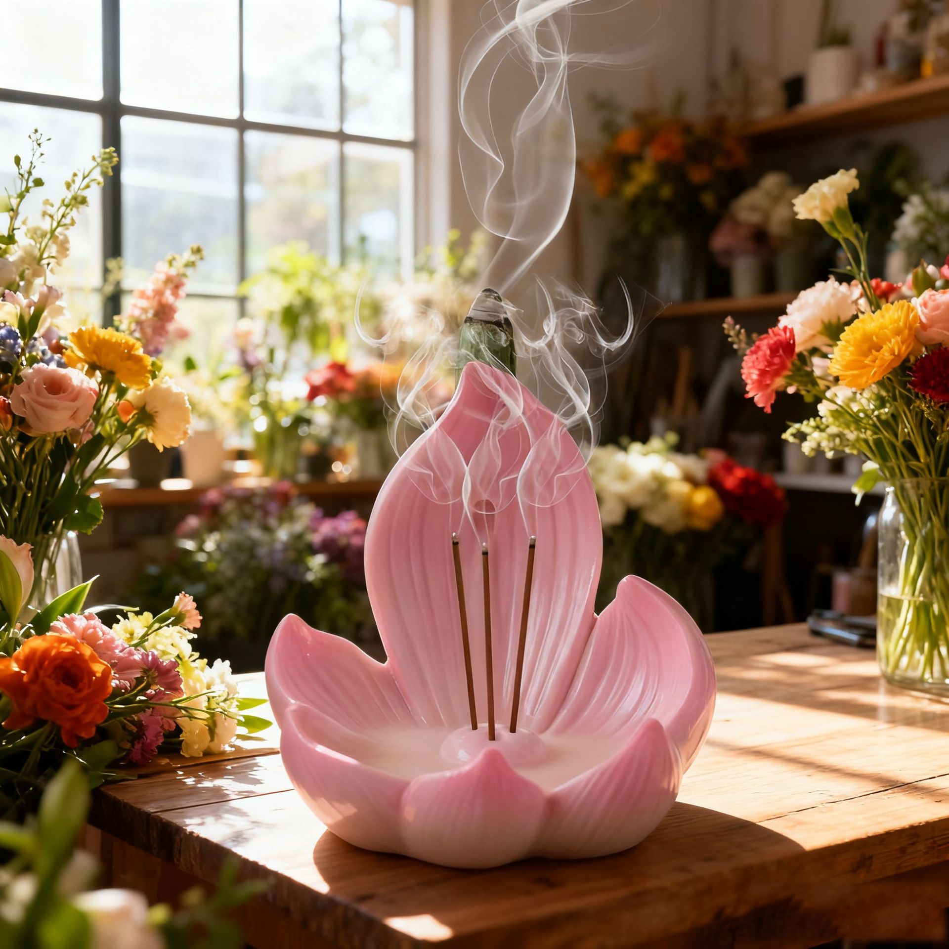 Home Fragrance Incense Sticks - Resin Lotus Incense Burner Holder for