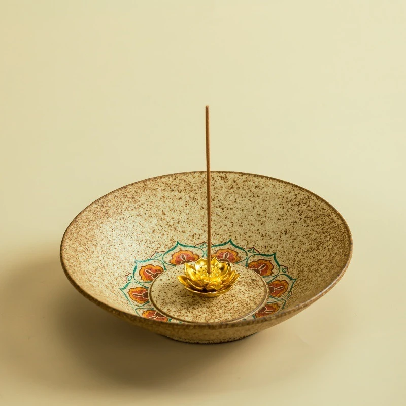 Dunhuang Lotus Incense Holder  - Ceramic Oil Burner 评论和价格