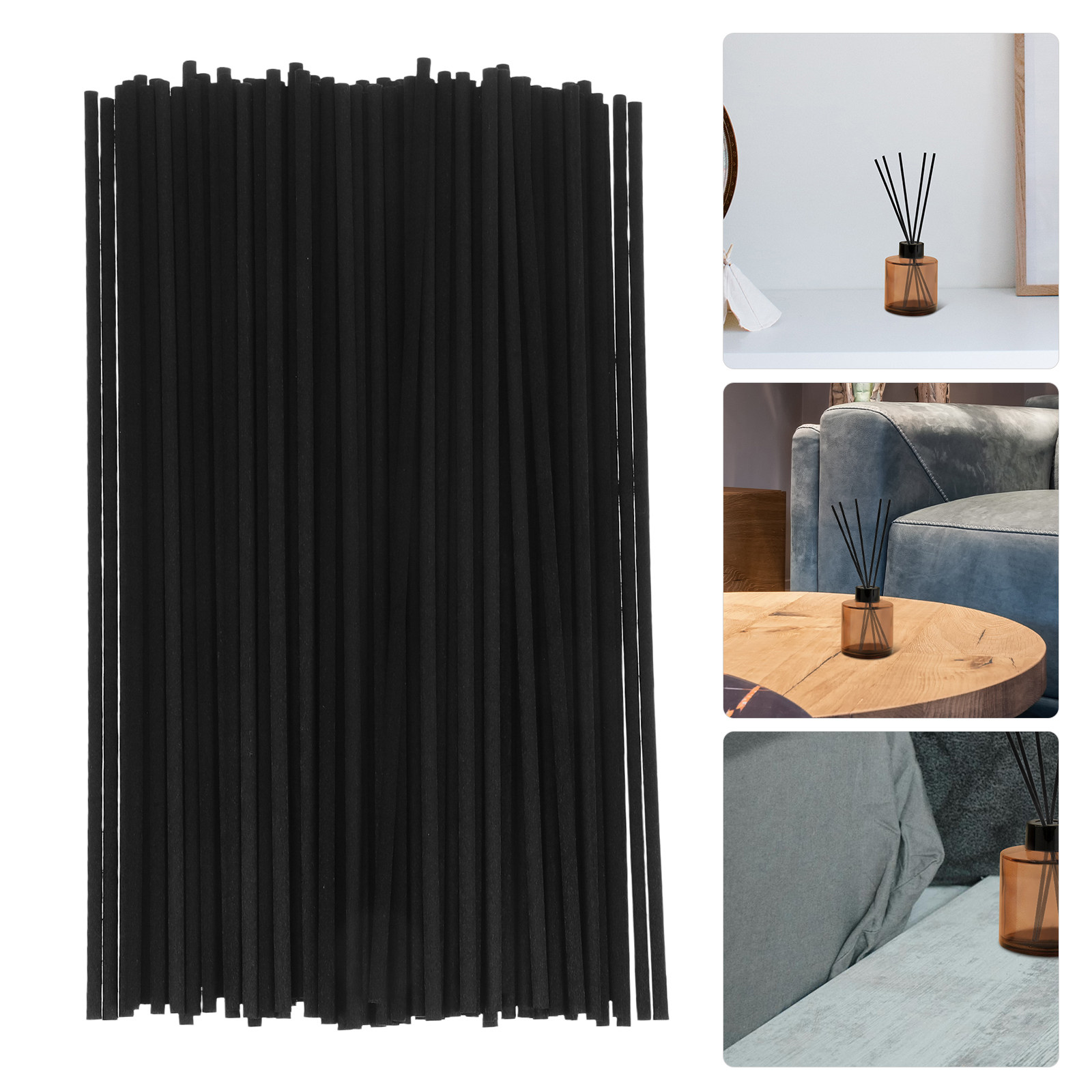 100Pcs Black Fiber Diffuser Ro - Home Fragrance Oil 评论和价格