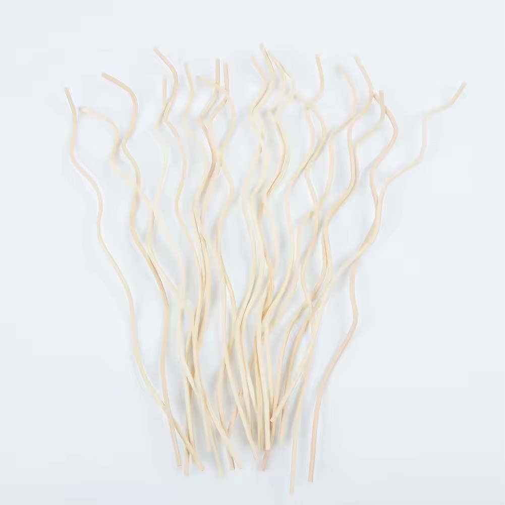20/40Pcs Long Wavy Rattan Reed - Home Fragrance Diffuser Sticks 评论和价格