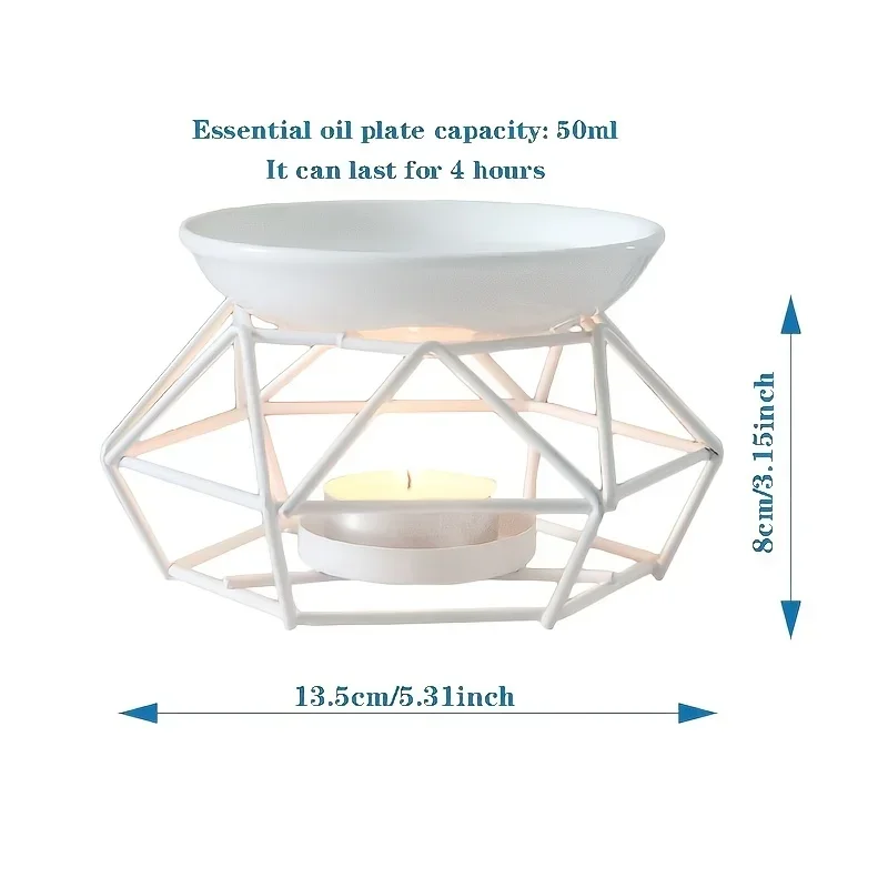 1pcs Romantic Ceramic Tealight - Ceramic Oil Burner 评论和价格
